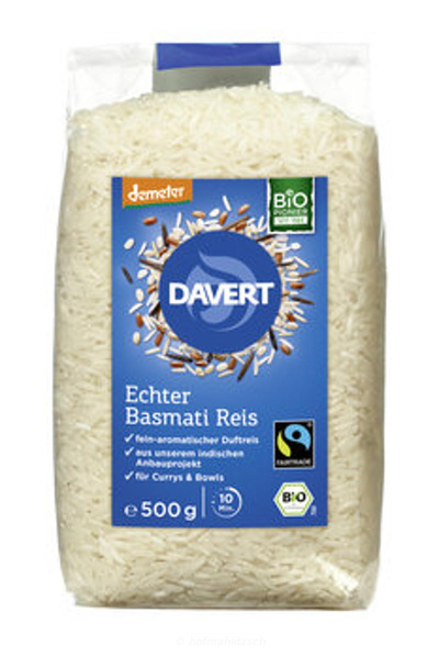 Produktfoto zu Echter Basmati Reis weiß Demeter