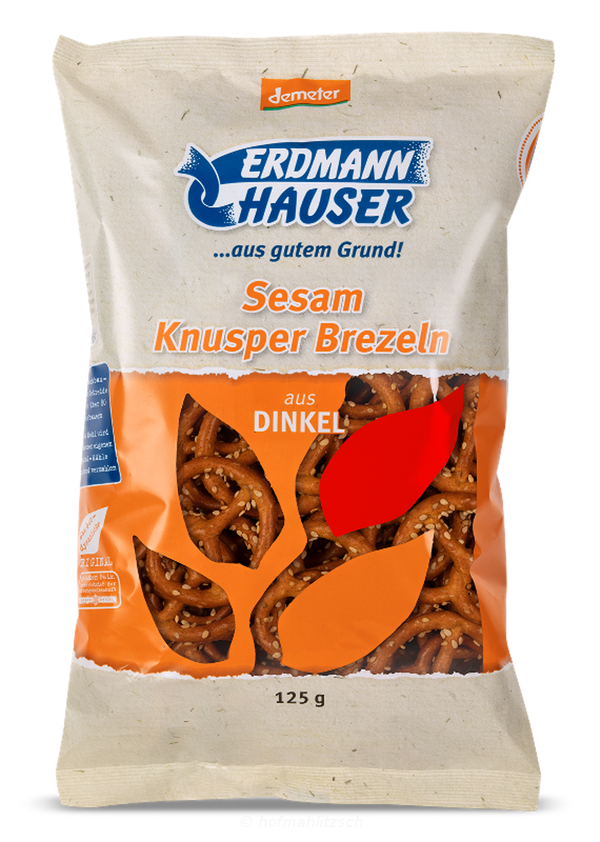 Produktfoto zu Dinkel Knusperbrezel Sesam