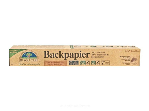 Produktfoto zu Backpapier Rolle 10m - ungebleicht & FSC-zertifiziert