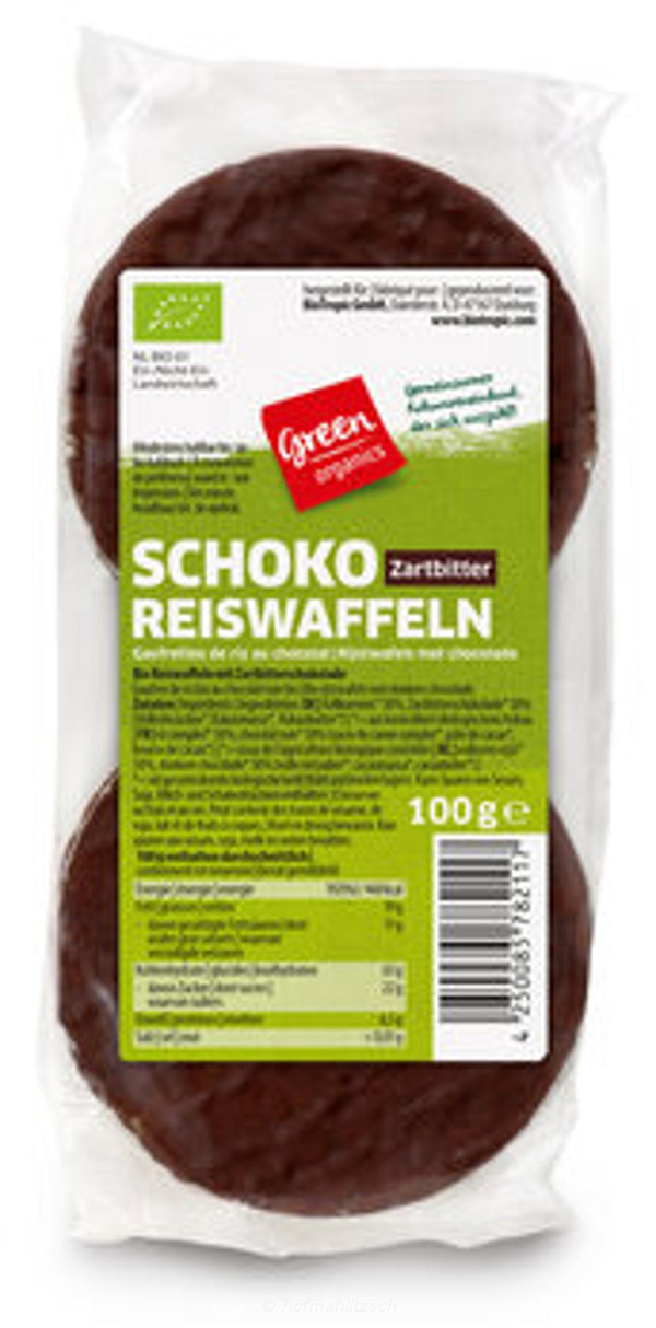 Produktfoto zu Schoko-Reiswaffeln Zartbitter