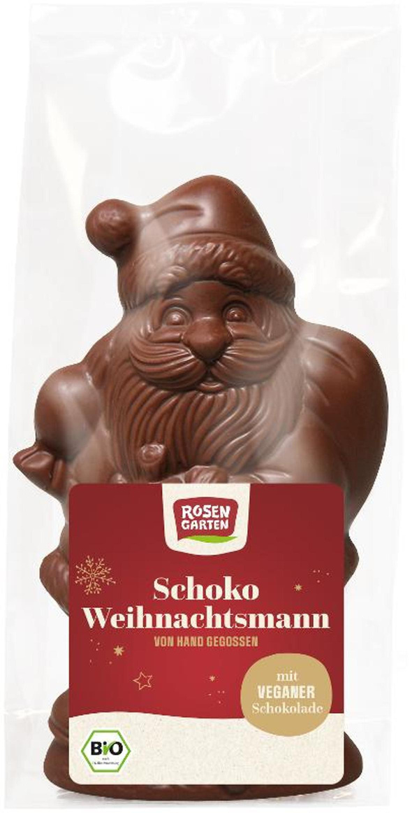 Produktfoto zu Weihnachtsmann vegan - Zartbitterschokolade