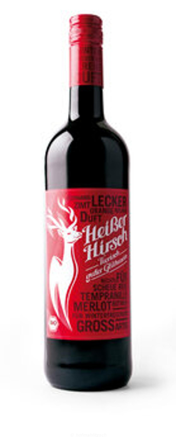 Produktfoto zu Heißer Hirsch rot Glühwein