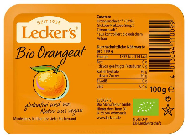 Produktfoto zu Orangeat  100g