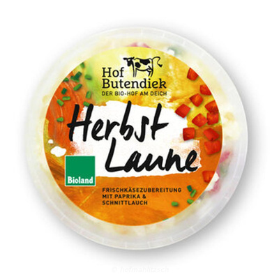 Produktfoto zu Frischkäse Herbstlaune - Frischkäsezubereitung mit Paprika & Schnittlauch