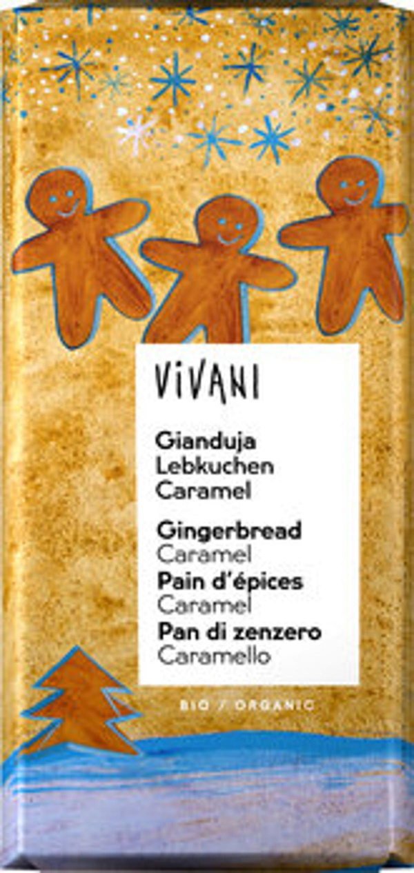 Produktfoto zu Winterschokolade - Gianduja Lebkuchen Caramel