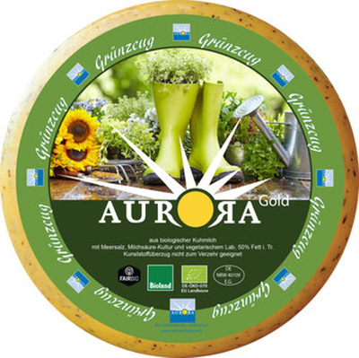 Produktfoto zu Aurora Gold Grünzeug - sahnig-milder Gouda mit Zwiebel, Petersilie und Lauch