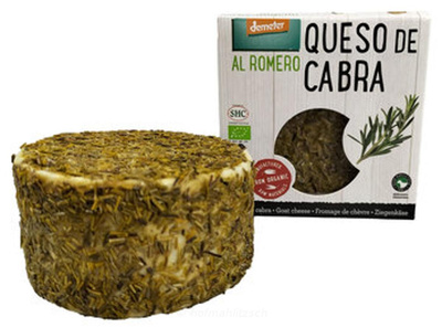 Produktfoto zu Cerrón Ziege Rosmarin - Schnittkäse mit einer Schicht aus Honig und Rosmarin ummantelt